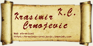 Krasimir Crnojević vizit kartica